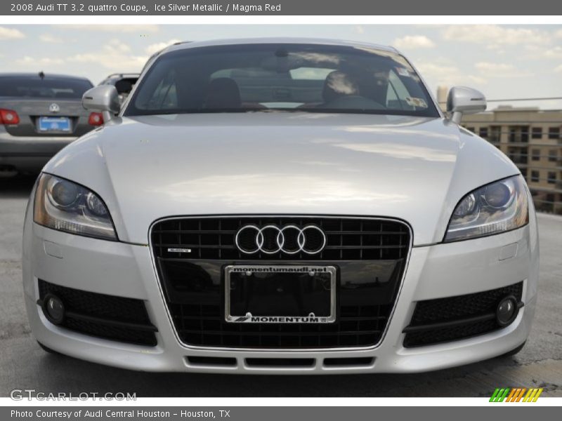 Ice Silver Metallic / Magma Red 2008 Audi TT 3.2 quattro Coupe