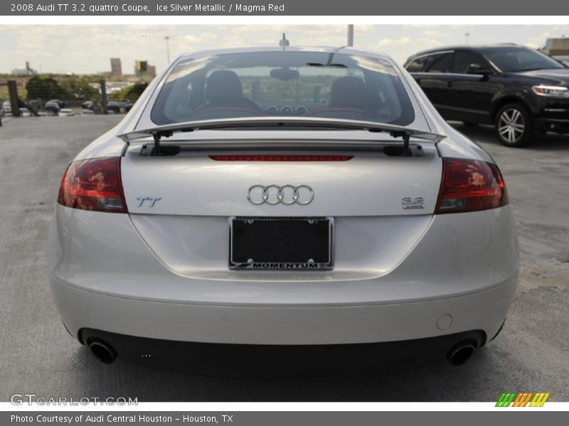 Ice Silver Metallic / Magma Red 2008 Audi TT 3.2 quattro Coupe
