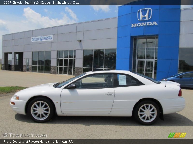 Bright White / Gray 1997 Chrysler Sebring LXi Coupe