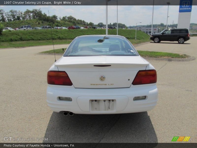 Bright White / Gray 1997 Chrysler Sebring LXi Coupe