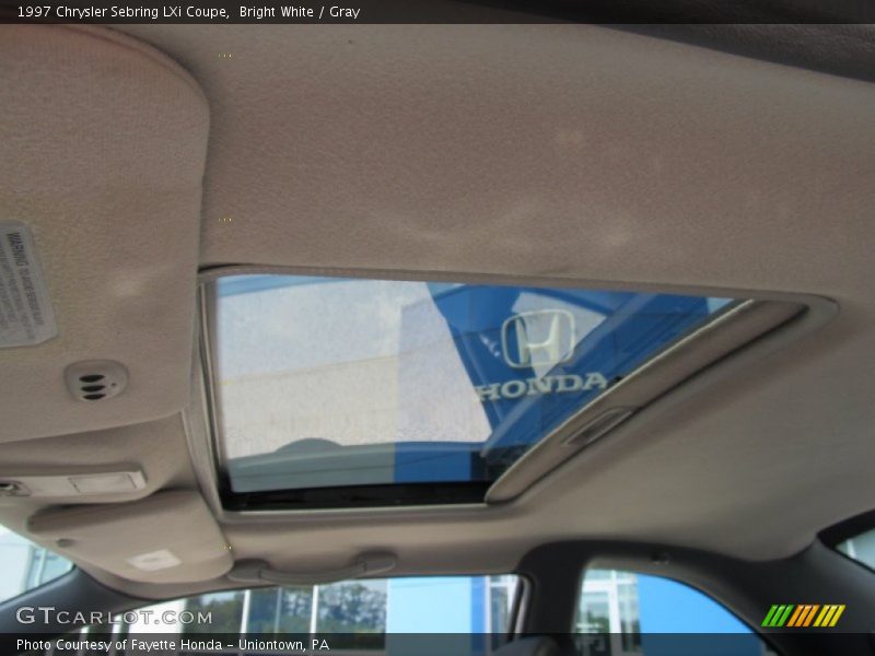 Bright White / Gray 1997 Chrysler Sebring LXi Coupe