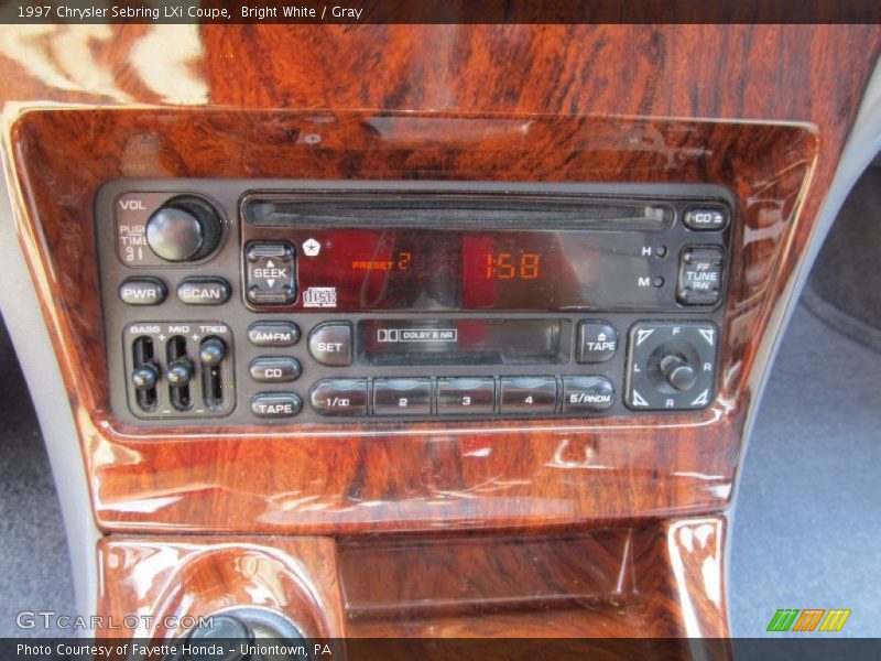 Controls of 1997 Sebring LXi Coupe