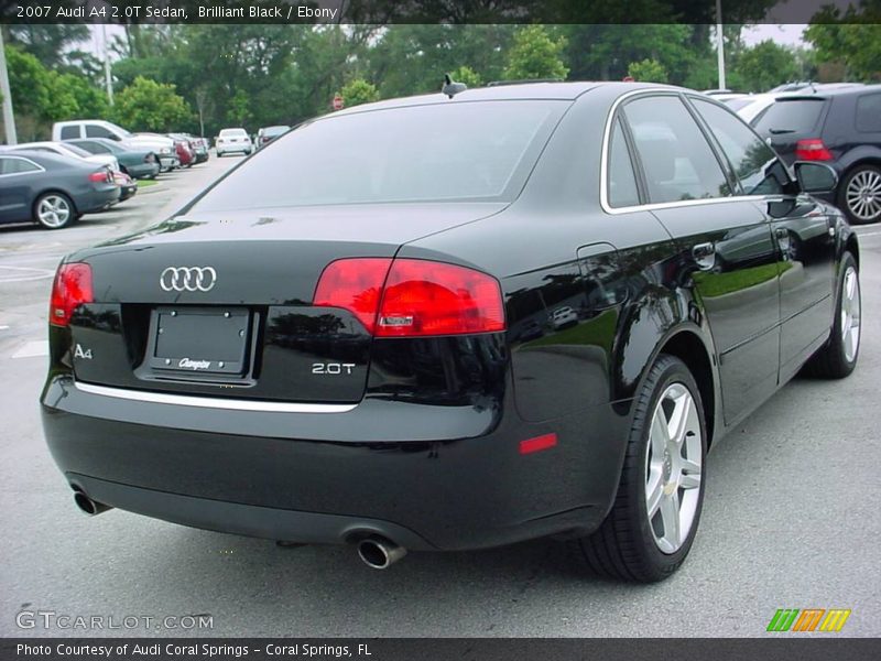 Brilliant Black / Ebony 2007 Audi A4 2.0T Sedan