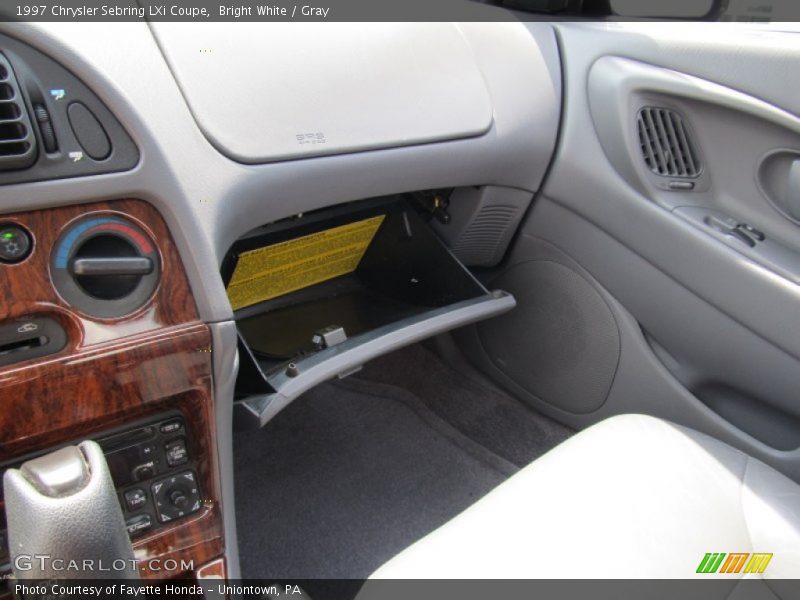 Bright White / Gray 1997 Chrysler Sebring LXi Coupe