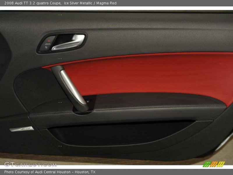 Ice Silver Metallic / Magma Red 2008 Audi TT 3.2 quattro Coupe