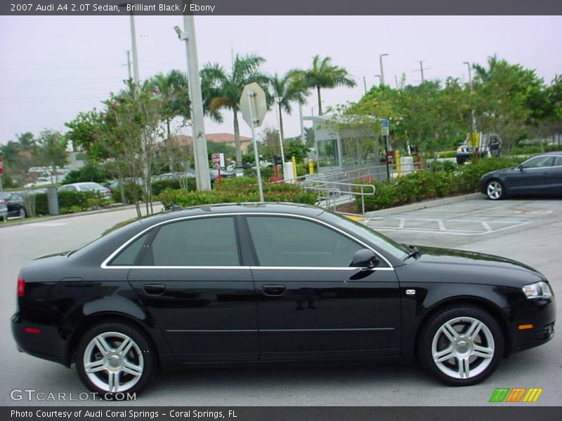 Brilliant Black / Ebony 2007 Audi A4 2.0T Sedan