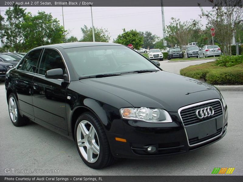 Brilliant Black / Ebony 2007 Audi A4 2.0T Sedan