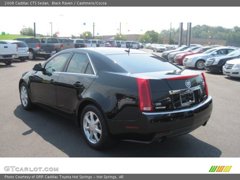 Black Raven / Cashmere/Cocoa 2008 Cadillac CTS Sedan