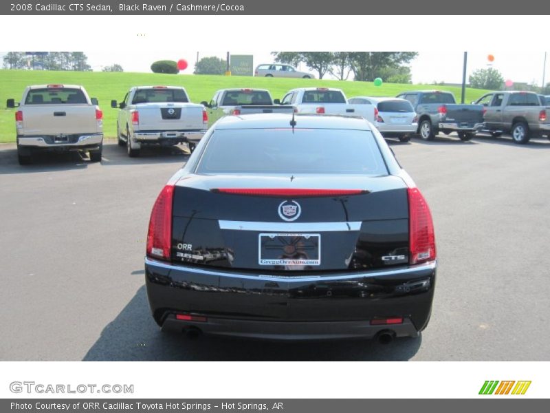 Black Raven / Cashmere/Cocoa 2008 Cadillac CTS Sedan