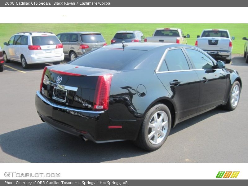Black Raven / Cashmere/Cocoa 2008 Cadillac CTS Sedan