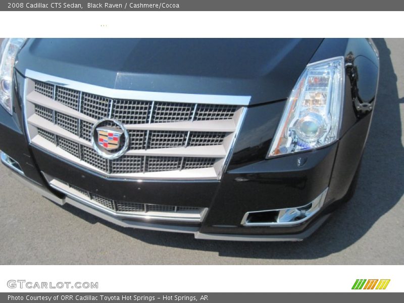 Black Raven / Cashmere/Cocoa 2008 Cadillac CTS Sedan