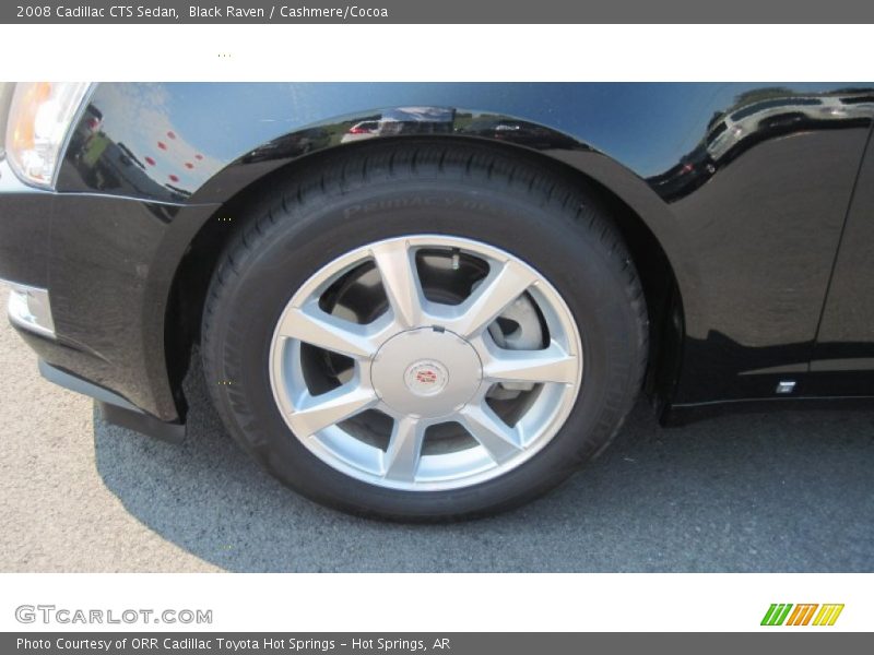 Black Raven / Cashmere/Cocoa 2008 Cadillac CTS Sedan