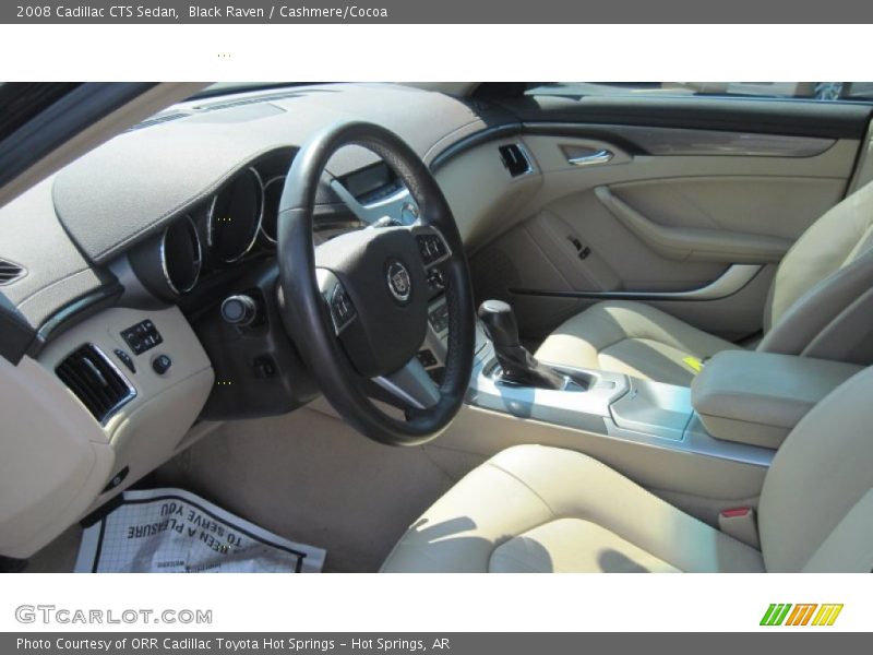 Black Raven / Cashmere/Cocoa 2008 Cadillac CTS Sedan