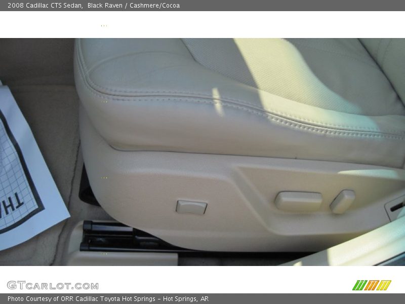 Black Raven / Cashmere/Cocoa 2008 Cadillac CTS Sedan