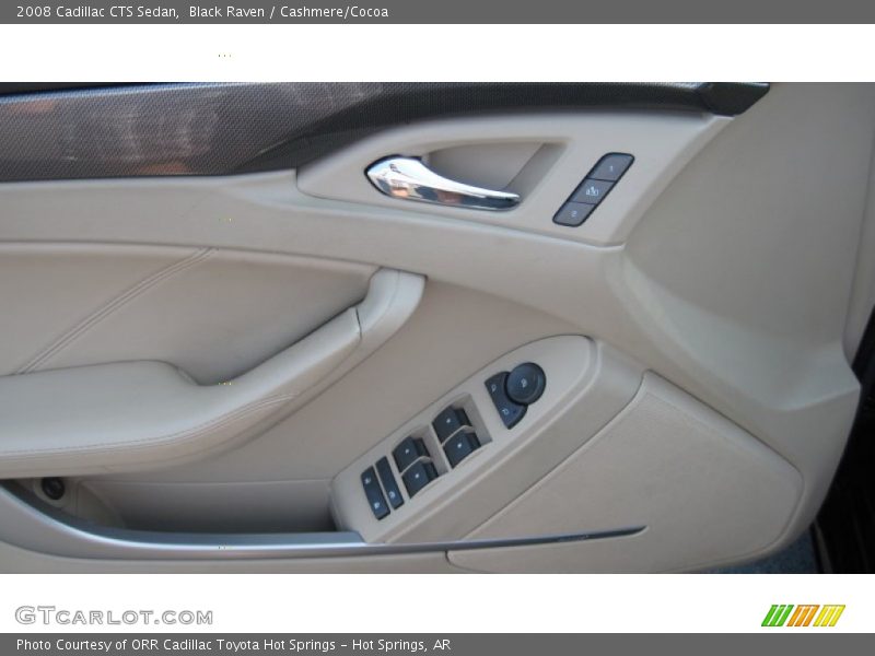 Black Raven / Cashmere/Cocoa 2008 Cadillac CTS Sedan