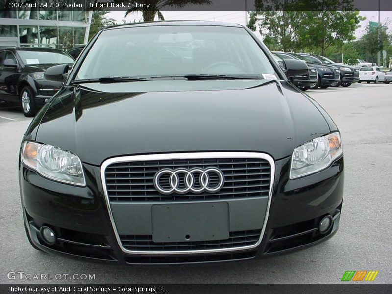 Brilliant Black / Ebony 2007 Audi A4 2.0T Sedan