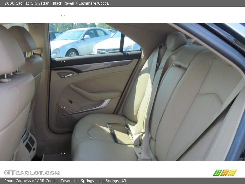 Black Raven / Cashmere/Cocoa 2008 Cadillac CTS Sedan