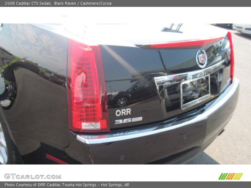 Black Raven / Cashmere/Cocoa 2008 Cadillac CTS Sedan