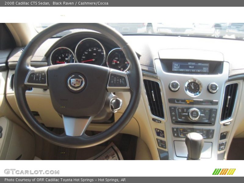 Black Raven / Cashmere/Cocoa 2008 Cadillac CTS Sedan
