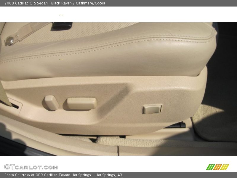 Black Raven / Cashmere/Cocoa 2008 Cadillac CTS Sedan