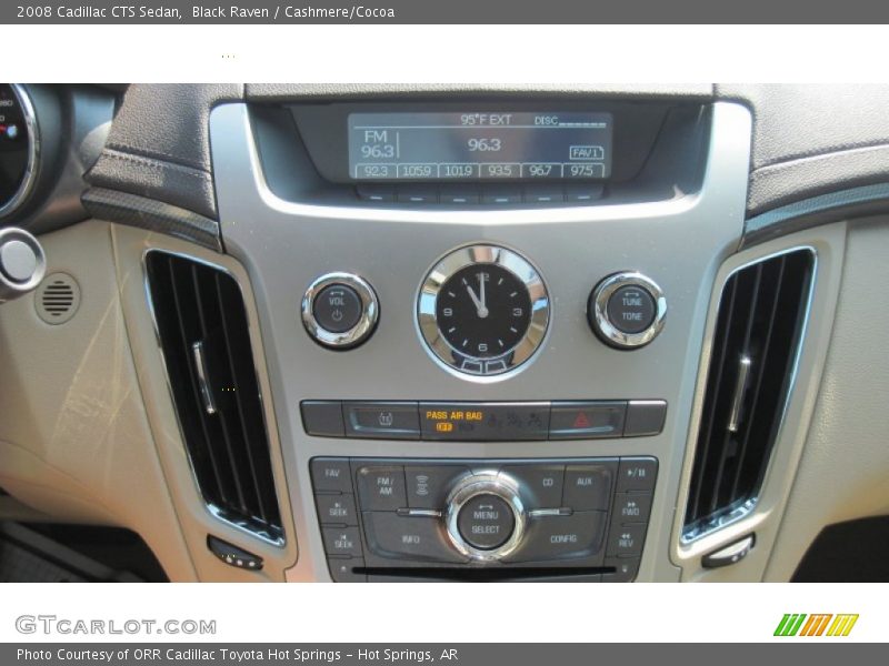Black Raven / Cashmere/Cocoa 2008 Cadillac CTS Sedan