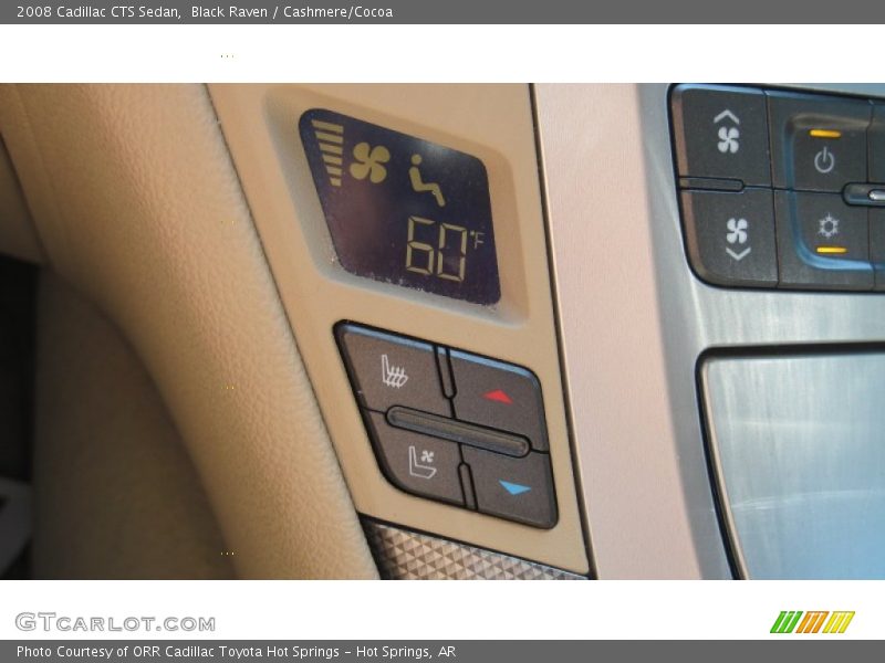 Black Raven / Cashmere/Cocoa 2008 Cadillac CTS Sedan