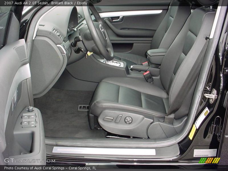 Brilliant Black / Ebony 2007 Audi A4 2.0T Sedan