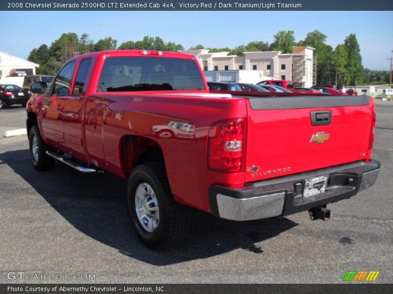Victory Red / Dark Titanium/Light Titanium 2008 Chevrolet Silverado 2500HD LTZ Extended Cab 4x4