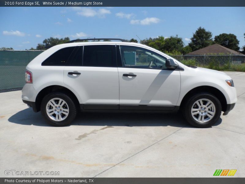 White Suede / Medium Light Stone 2010 Ford Edge SE
