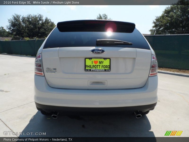 White Suede / Medium Light Stone 2010 Ford Edge SE