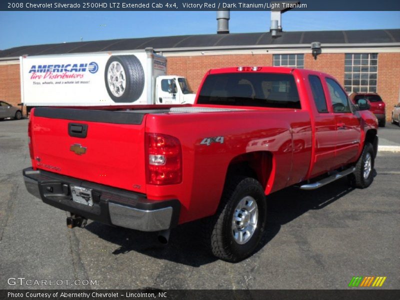 Victory Red / Dark Titanium/Light Titanium 2008 Chevrolet Silverado 2500HD LTZ Extended Cab 4x4