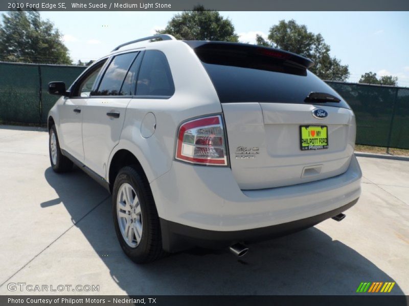 White Suede / Medium Light Stone 2010 Ford Edge SE
