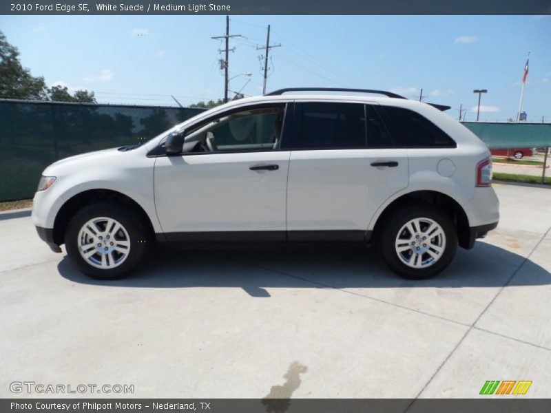 White Suede / Medium Light Stone 2010 Ford Edge SE