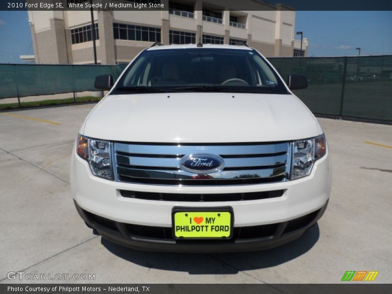 White Suede / Medium Light Stone 2010 Ford Edge SE
