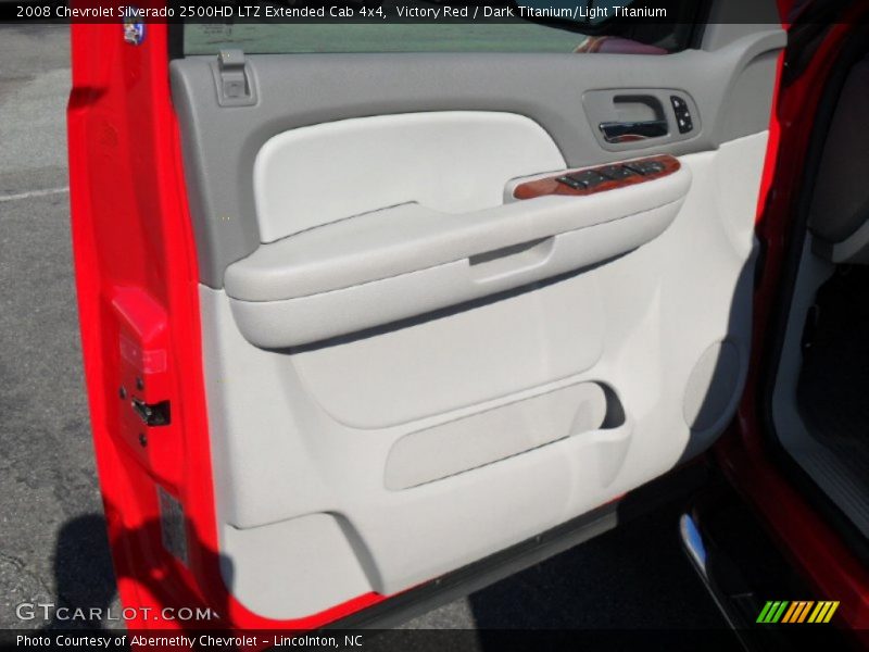 Victory Red / Dark Titanium/Light Titanium 2008 Chevrolet Silverado 2500HD LTZ Extended Cab 4x4