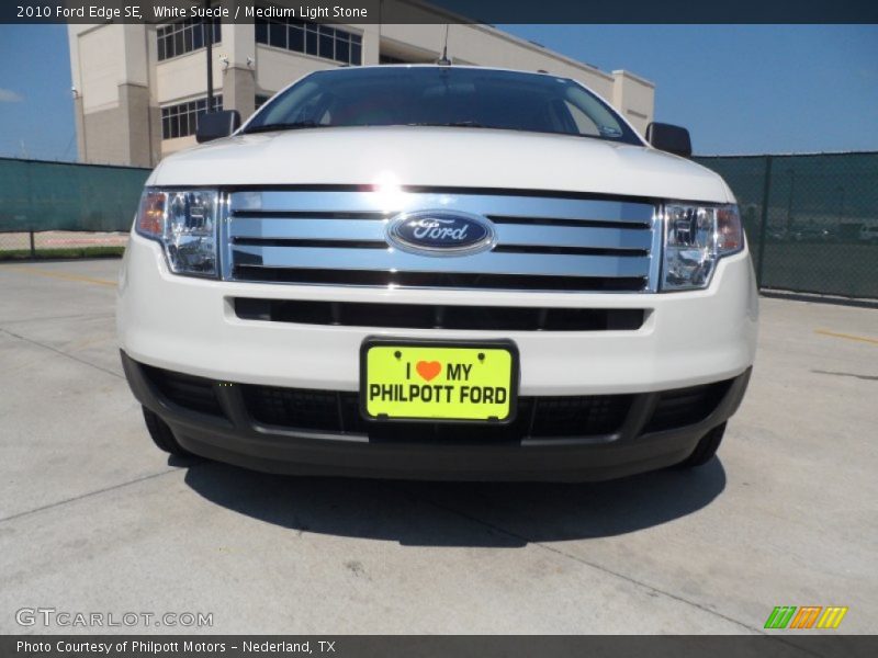 White Suede / Medium Light Stone 2010 Ford Edge SE