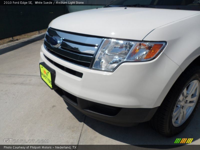 White Suede / Medium Light Stone 2010 Ford Edge SE