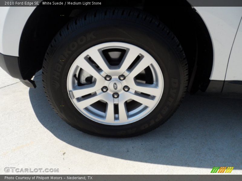 White Suede / Medium Light Stone 2010 Ford Edge SE