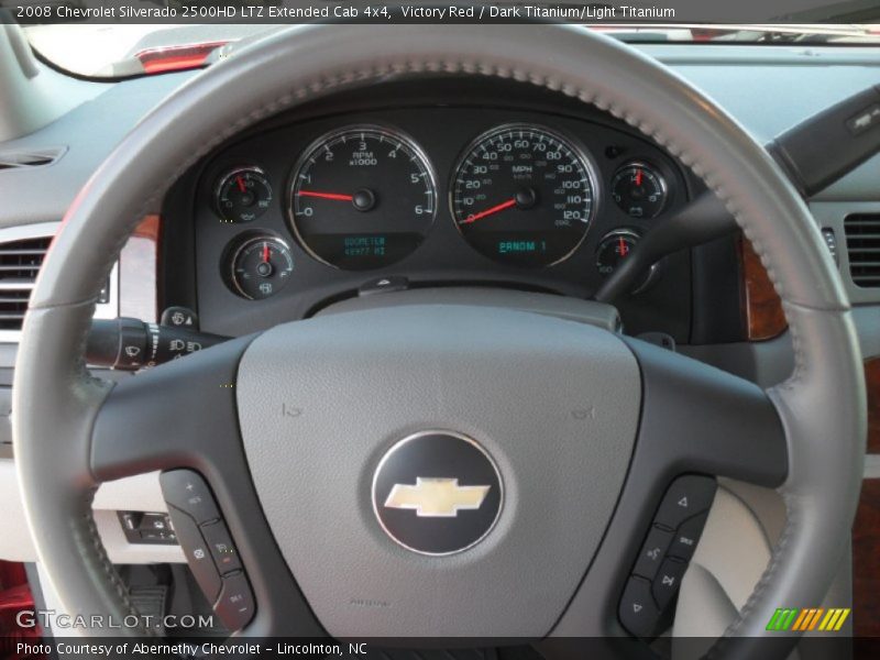 Victory Red / Dark Titanium/Light Titanium 2008 Chevrolet Silverado 2500HD LTZ Extended Cab 4x4