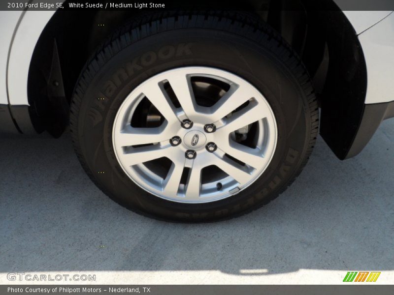 White Suede / Medium Light Stone 2010 Ford Edge SE