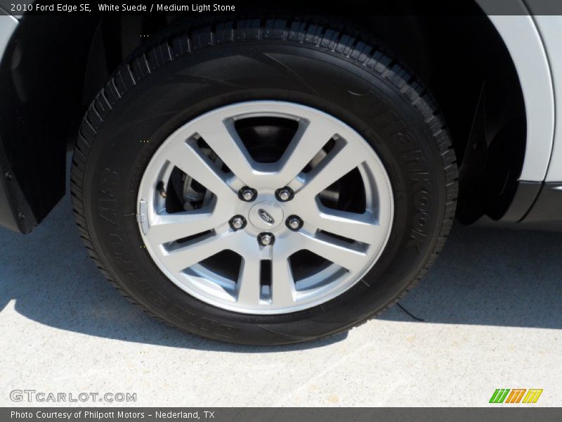 White Suede / Medium Light Stone 2010 Ford Edge SE