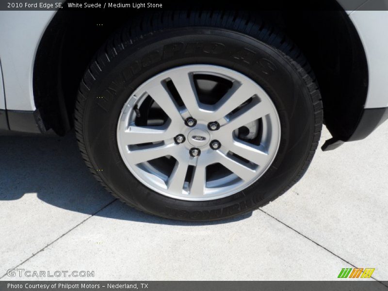 White Suede / Medium Light Stone 2010 Ford Edge SE