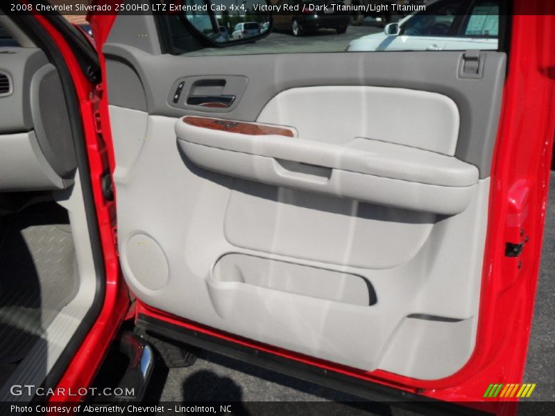 Victory Red / Dark Titanium/Light Titanium 2008 Chevrolet Silverado 2500HD LTZ Extended Cab 4x4