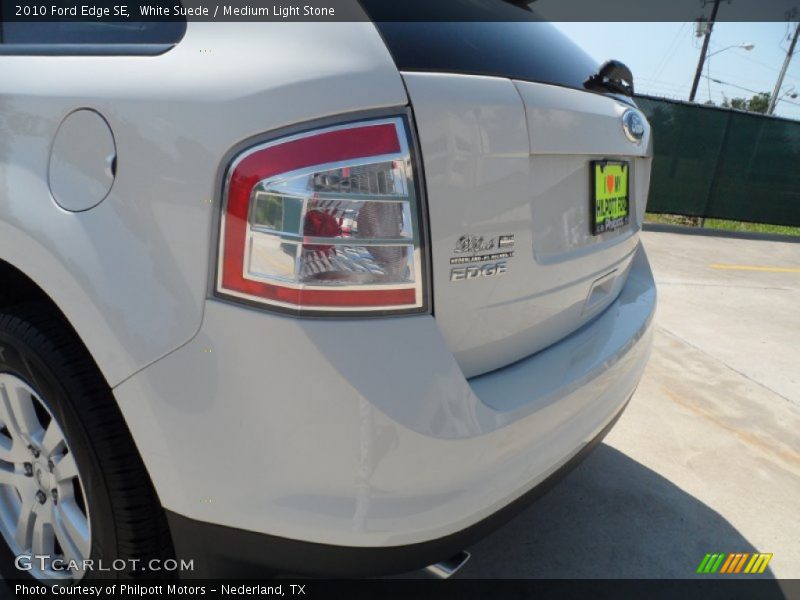 White Suede / Medium Light Stone 2010 Ford Edge SE