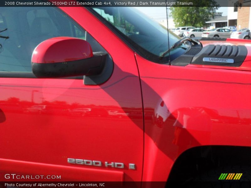 Victory Red / Dark Titanium/Light Titanium 2008 Chevrolet Silverado 2500HD LTZ Extended Cab 4x4