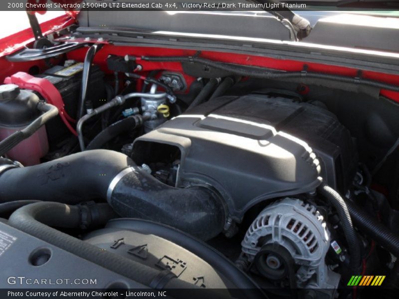Victory Red / Dark Titanium/Light Titanium 2008 Chevrolet Silverado 2500HD LTZ Extended Cab 4x4