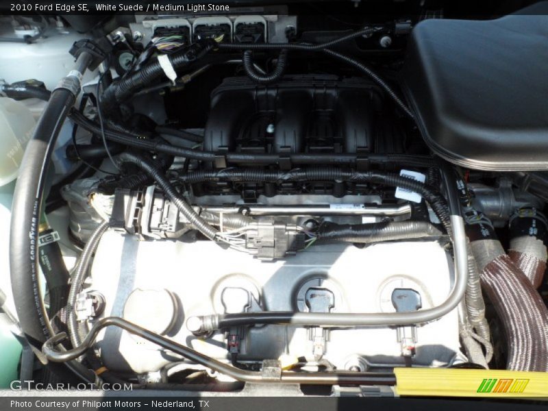 White Suede / Medium Light Stone 2010 Ford Edge SE