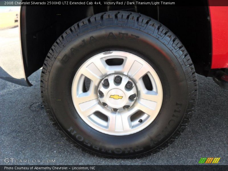 Victory Red / Dark Titanium/Light Titanium 2008 Chevrolet Silverado 2500HD LTZ Extended Cab 4x4
