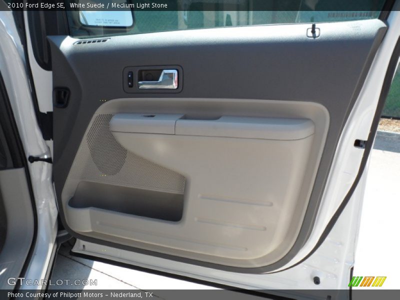 White Suede / Medium Light Stone 2010 Ford Edge SE