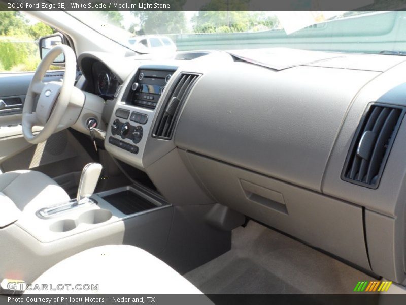 White Suede / Medium Light Stone 2010 Ford Edge SE